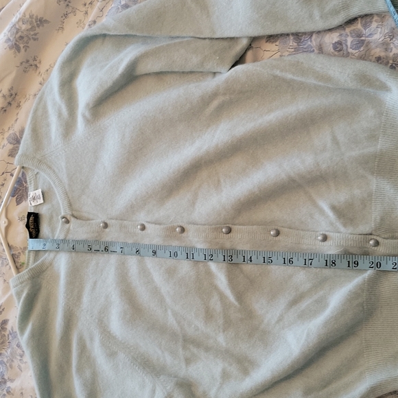 Boundary Waters light blue Angora Lambs wool nylon sweater. - Picture 6 of 11